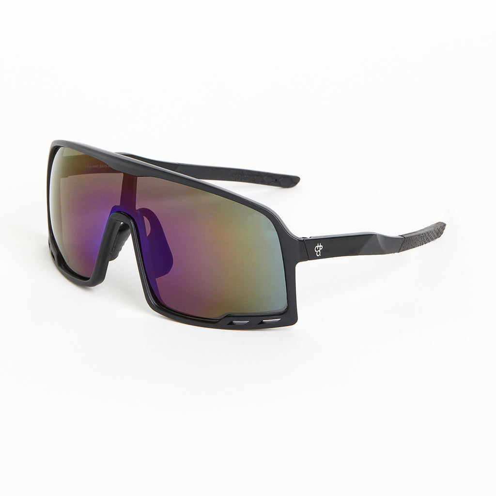 Henrik Sunglasses BLACK/PURPLE MIRROR