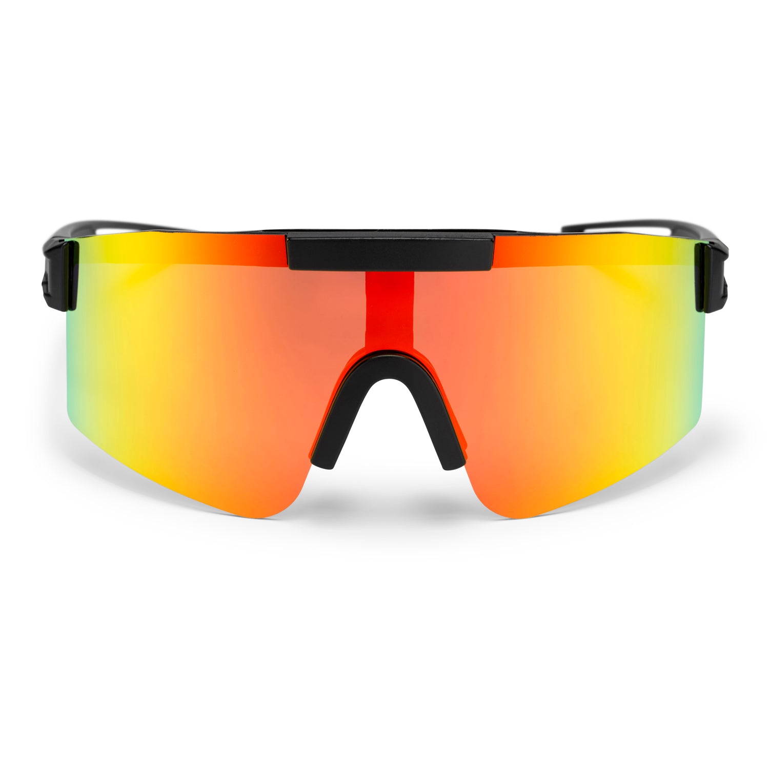 Luca Sunglasses BLACK/RED MIRROR
