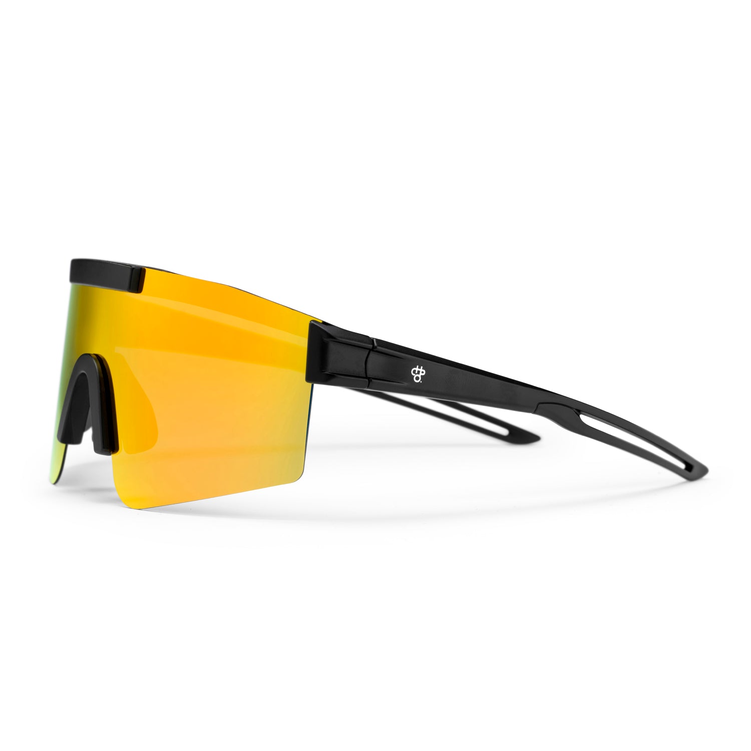 Luca Sunglasses BLACK/RED MIRROR