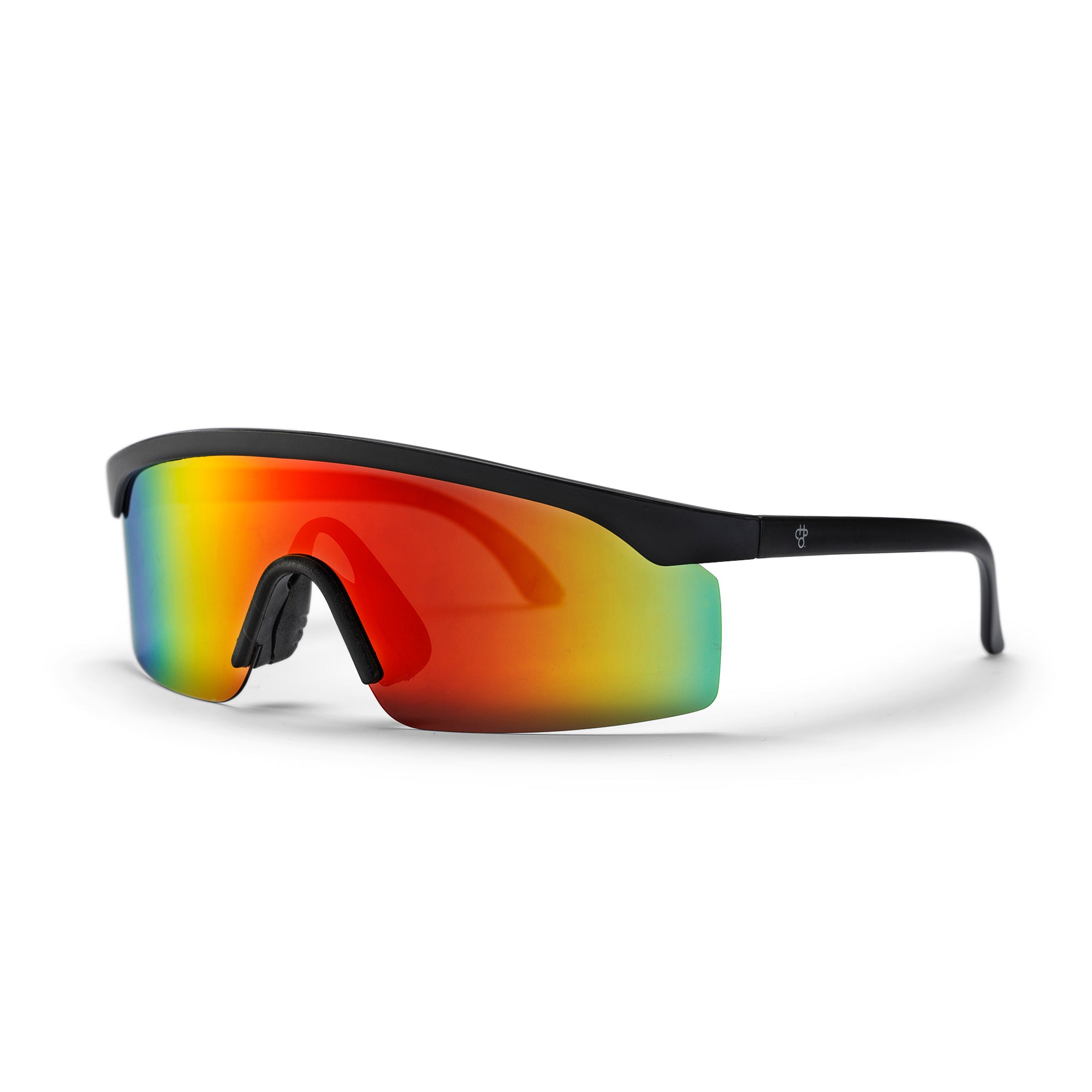 Lelle Sunglasses BLACK/RED MIRROR