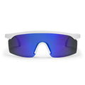 Lelle Sunglasses WHITE/BLUE MIRROR
