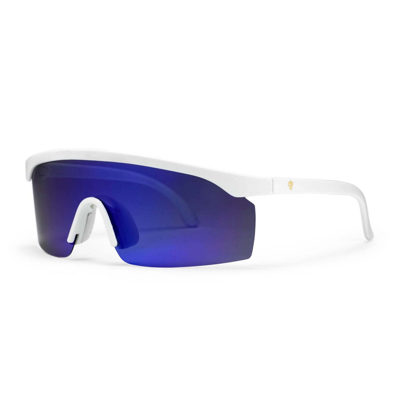 Lelle Sunglasses WHITE/BLUE MIRROR