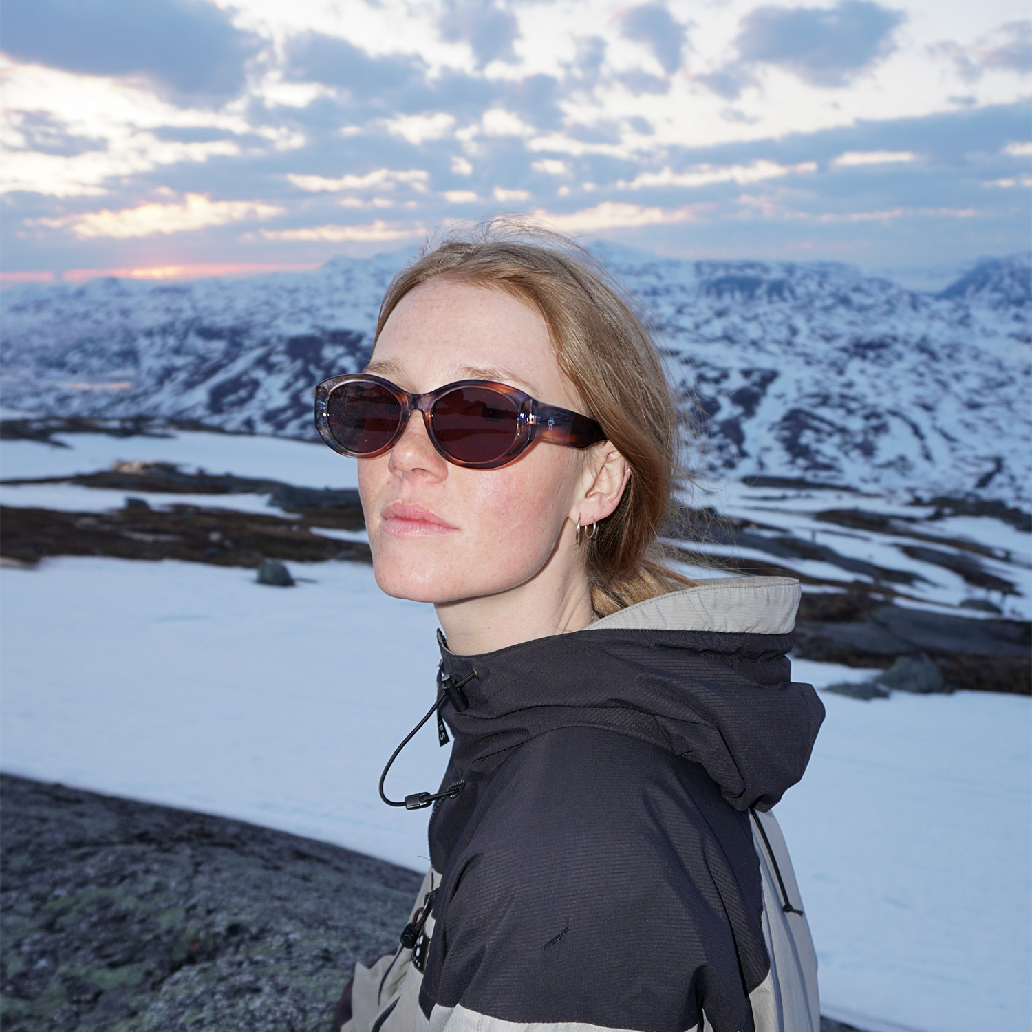 Cleo Sunglasses - Cigar Smoke
