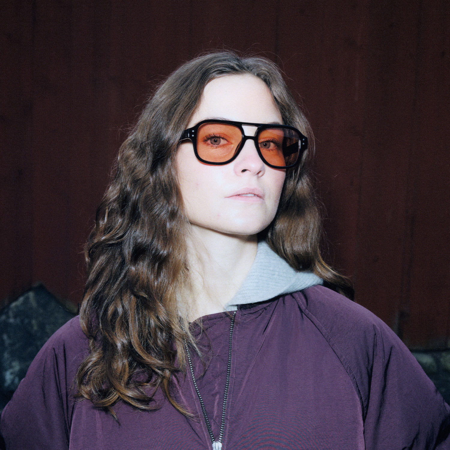 Cocas Sunglasses BLACK/LIGHT ORANGE